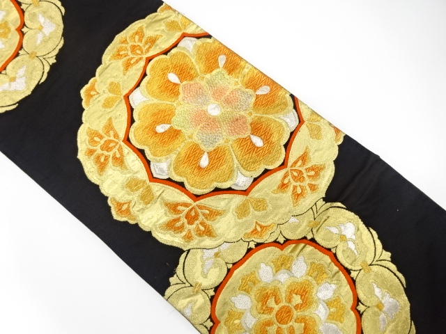 アンティーク　華紋織り出し袋帯（着用可）